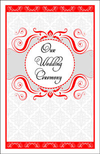 Wedding Program Cover Template 13D - Graphic 4